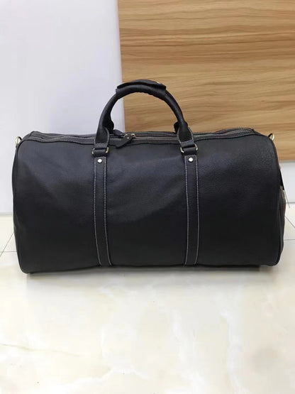 Antique Leather Weekender Duffel Bag for Men woyaza