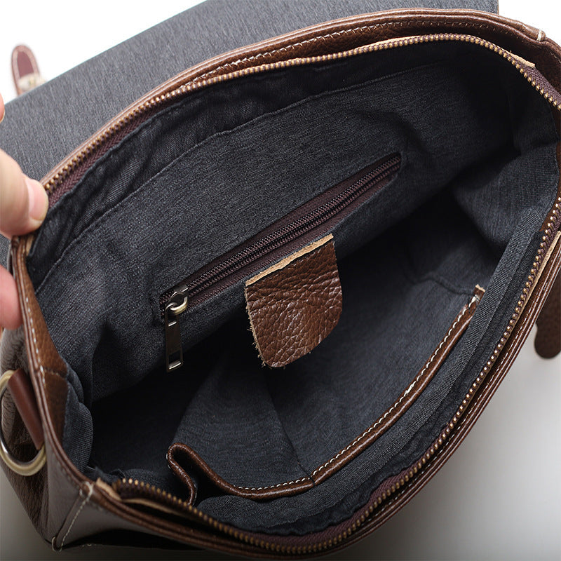 Premium Leather Postal Satchel for Everyone Woyaza