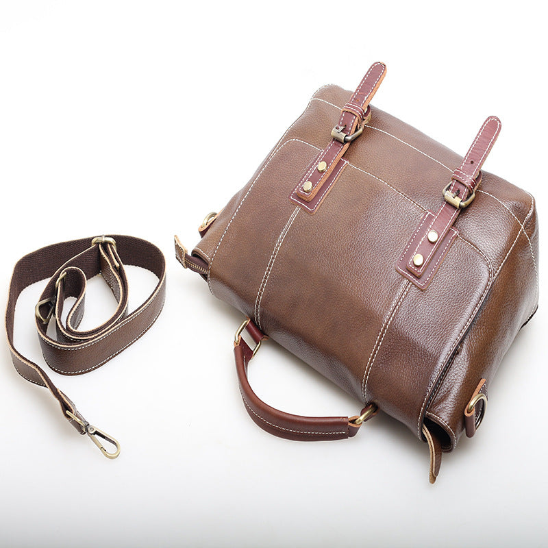 Stylish Unisex Leather Postal Bag Woyaza
