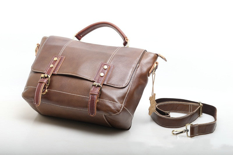 Classic Genuine Leather Shoulder Bag for Both Genders Woyaza