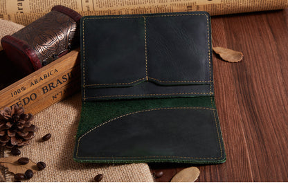 Retro Style Leather Passport Cover Holder woyaza