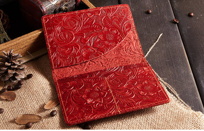 Timeless Leather Passport Holder Sleeve woyaza