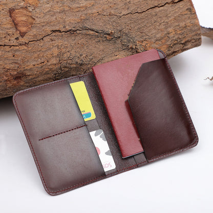 Vintage Leather Passport Wallet Woyaza