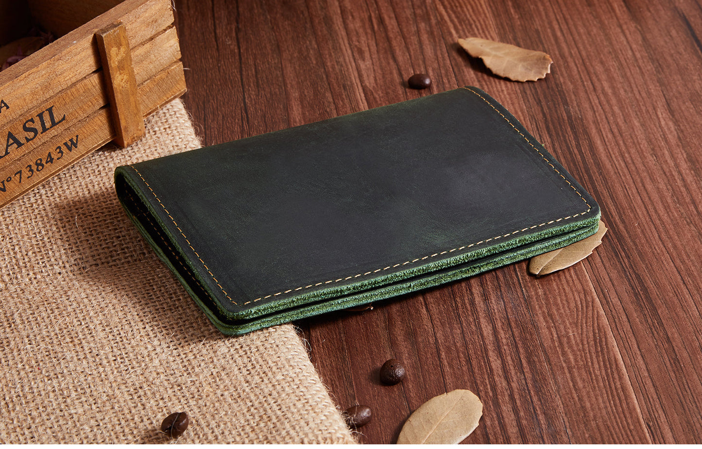 Handcrafted Leather Passport Pocket Organizer woyaza