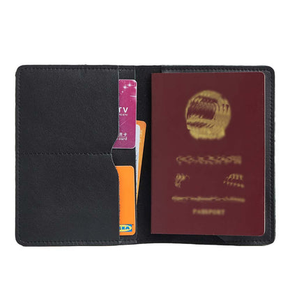Premium Leather Passport Wallet Organizer woyaza