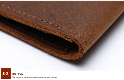 Distressed Leather Passport Holder Case woyaza