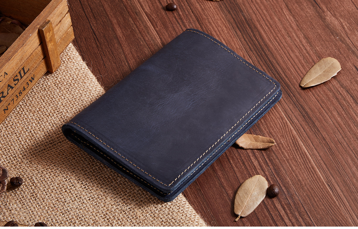 Antique Style Passport Wallet Leather woyaza