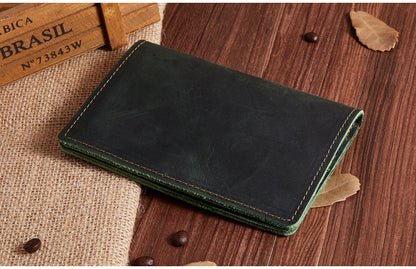 Sophisticated Leather Passport Document Holder woyaza