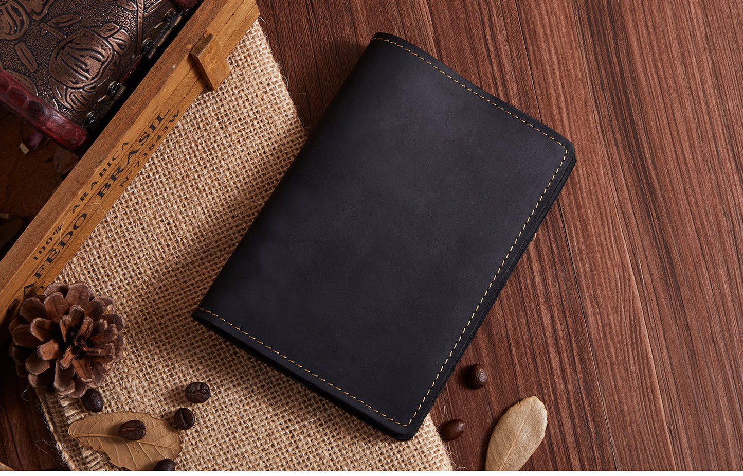 Genuine Leather Passport Case Holder woyaza