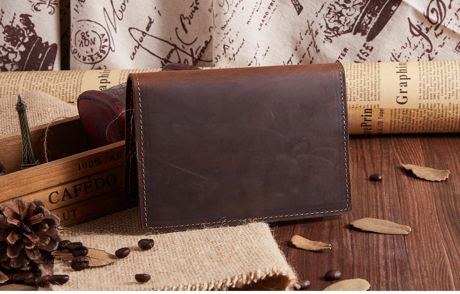 Time-honored Leather Passport Sleeve Holder woyaza