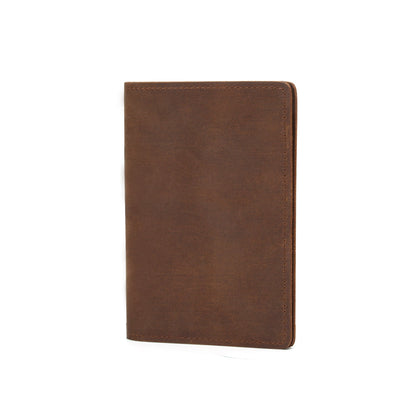 Vintage Leather Passport Holder Wallet woyaza