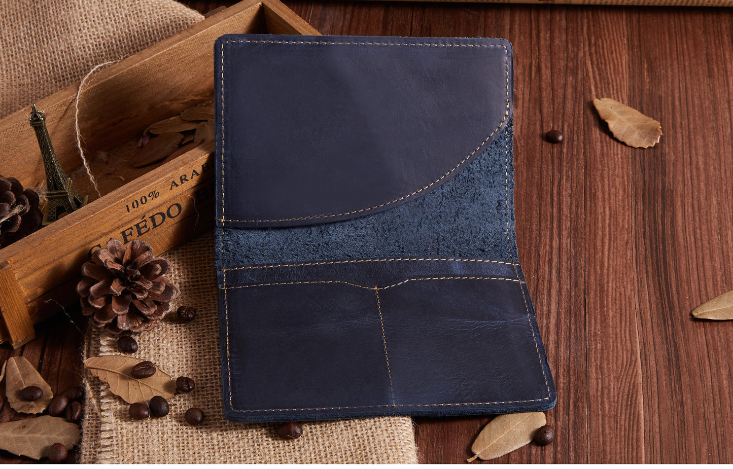 Traditional Leather Passport Case Holder woyaza