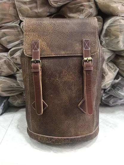 Premium Vintage Leather Travel Rucksack woyaza