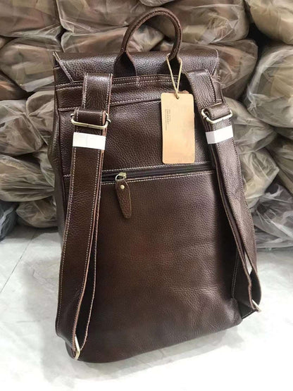 Stylish Vintage Leather Large Capacity Daypack woyaza