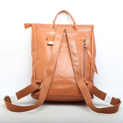 High-Quality Ladies' Leather Knapsacks woyaza