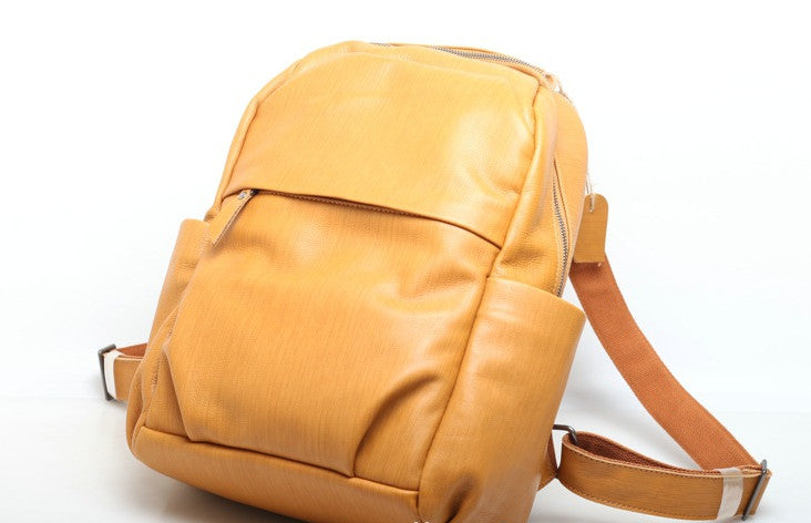 Stylish Ladies' Leather Backpack for Laptops woyaza