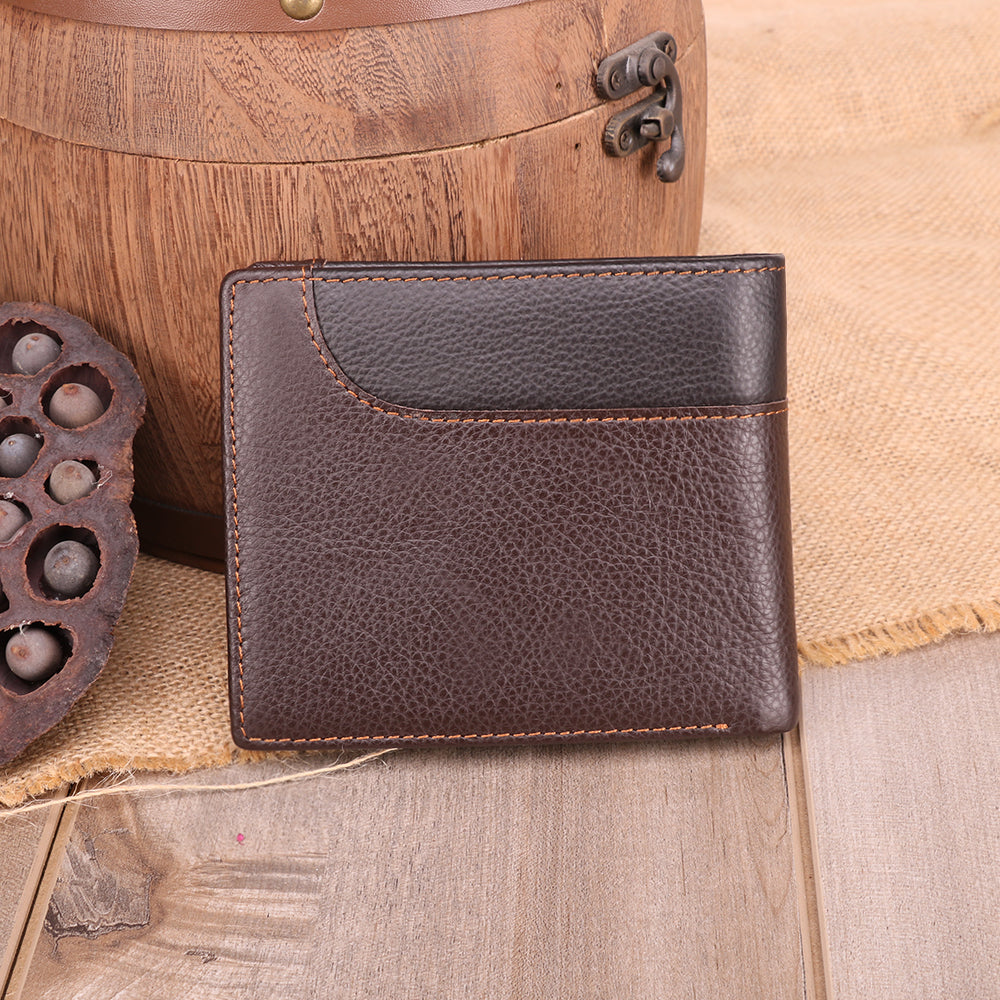 Premium Short Style Men's Leather Wallet woyaza