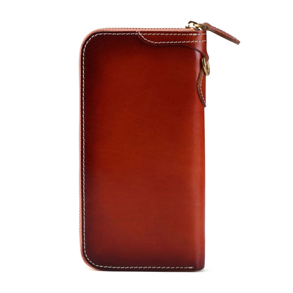 Premium Quality Women's Long Leather Wallet Zipper Design woyaza