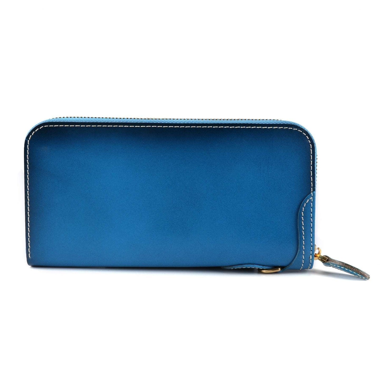 Elegant Genuine Leather Ladies Wallet with Zip Around Closure woyaza