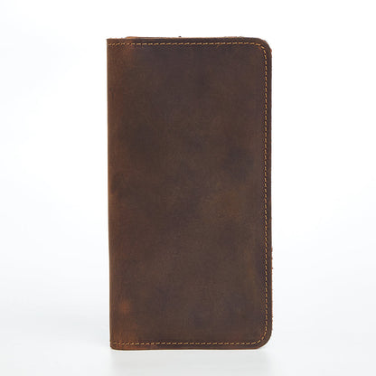 Premium Leather Men's Long Wallet woyaza