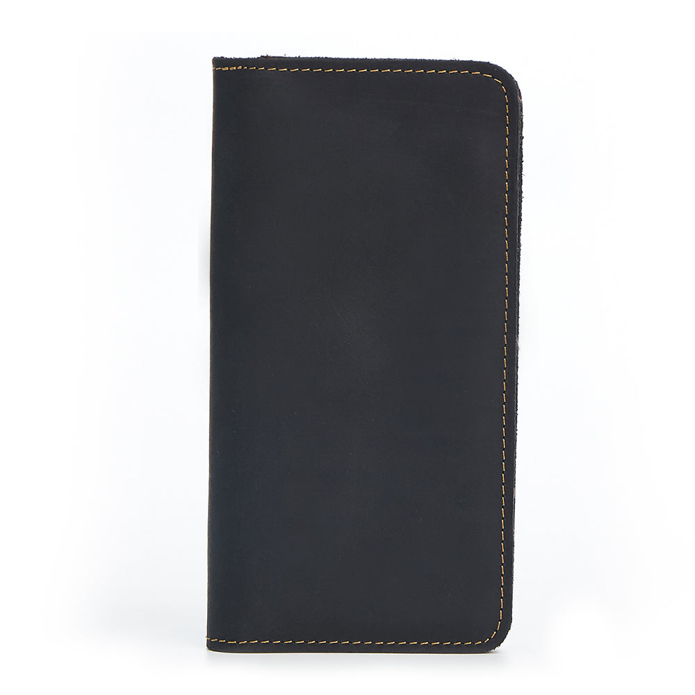 Durable Genuine Leather Long Wallet for Men woyaza