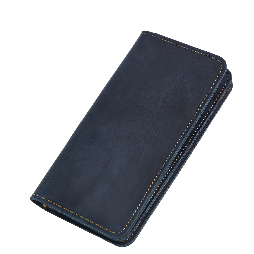Durable Leather Long Wallet for Men woyaza