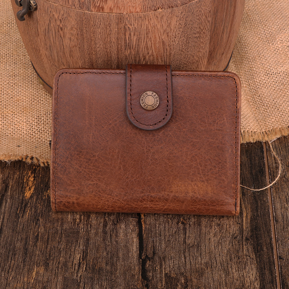 Short Style Leather Wallet for Men woyaza