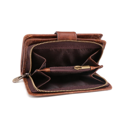 Trendy Men's Leather Wallet with ID Window woyaza