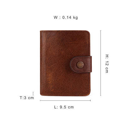 Versatile Men's Leather Wallet with Multiple Compartments woyaza
