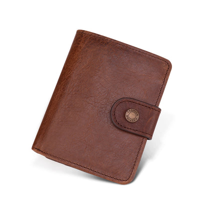 Classic Style Men's Leather Billfold Wallet woyaza