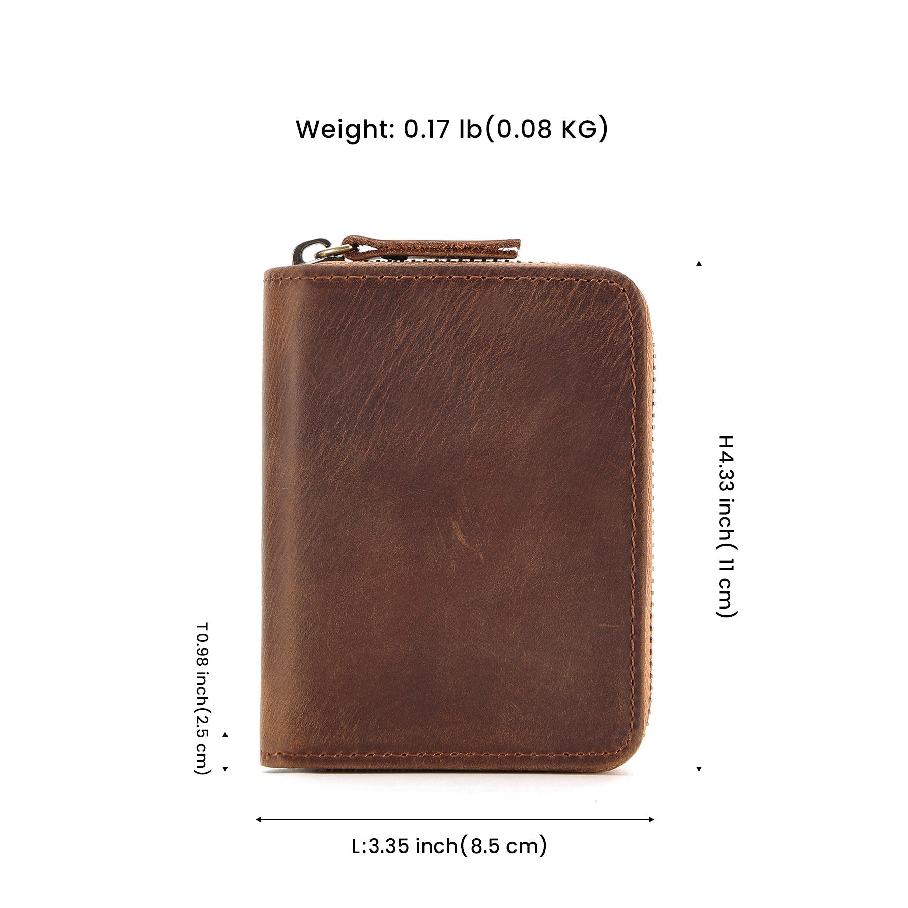 Versatile Men's Genuine Leather Coin Bag Woyaza