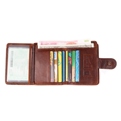 Slim Fit Genuine Leather Men's Wallet woyaza