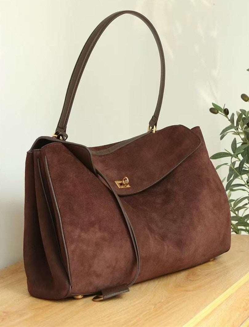 Soft Cowhide Tote Bag For Work And Casual Use