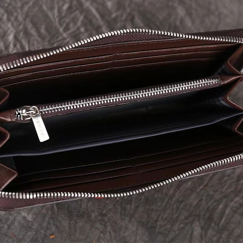Handmade Leather Clutch Wallet woyaza