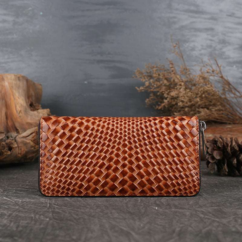 Retro Zip-around Women's Wallet woyaza