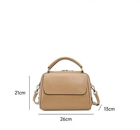 Women's Fashionable Genuine Leather Handbag for Work and Casual Use