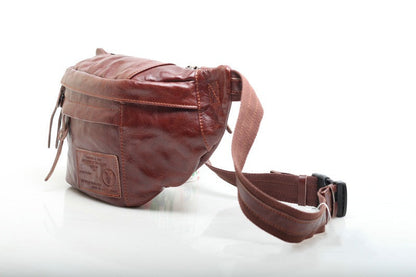 Sophisticated Genuine Leather Men's Chest Pouch Crossbody woyaza