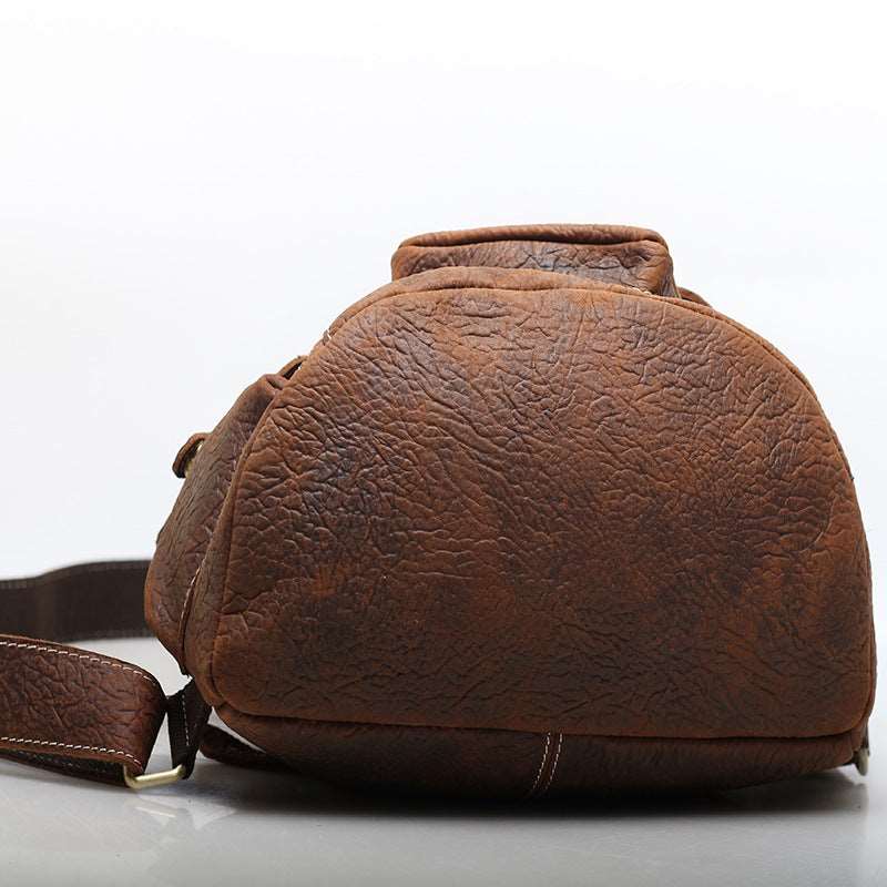 Urban Vintage Leather Backpack for Men woyaza