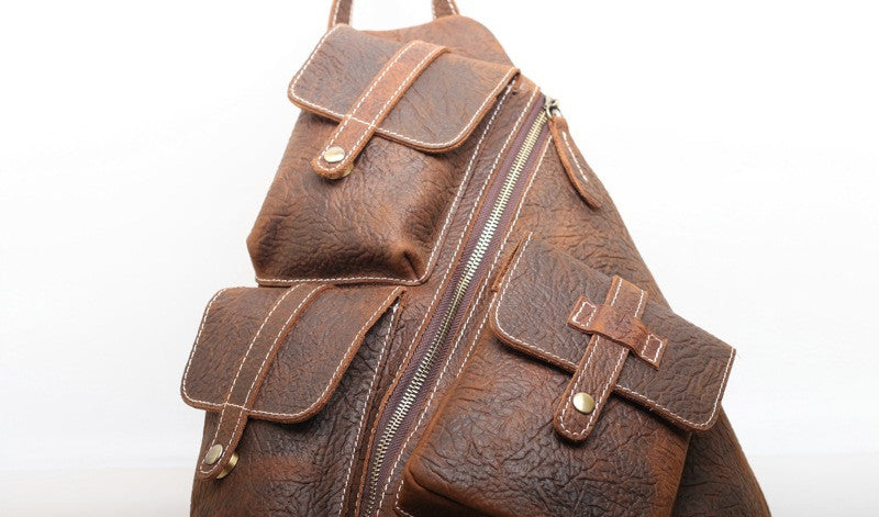 Elegant Leather Travel Bag for Men woyaza