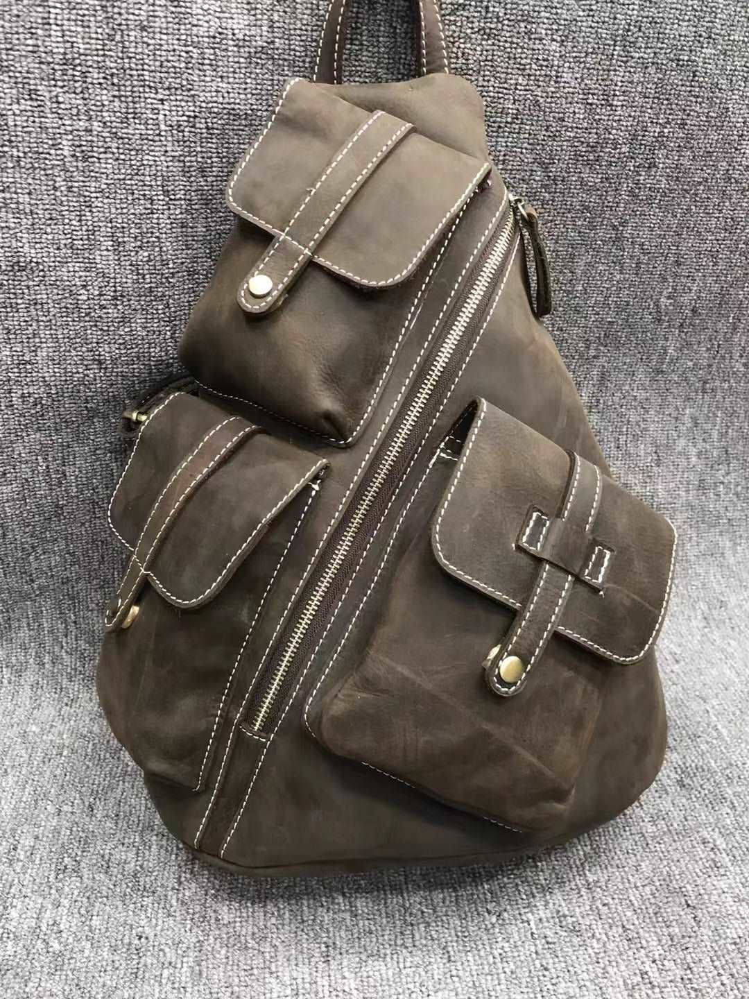 Reliable Leather Backpack for Men woyaza