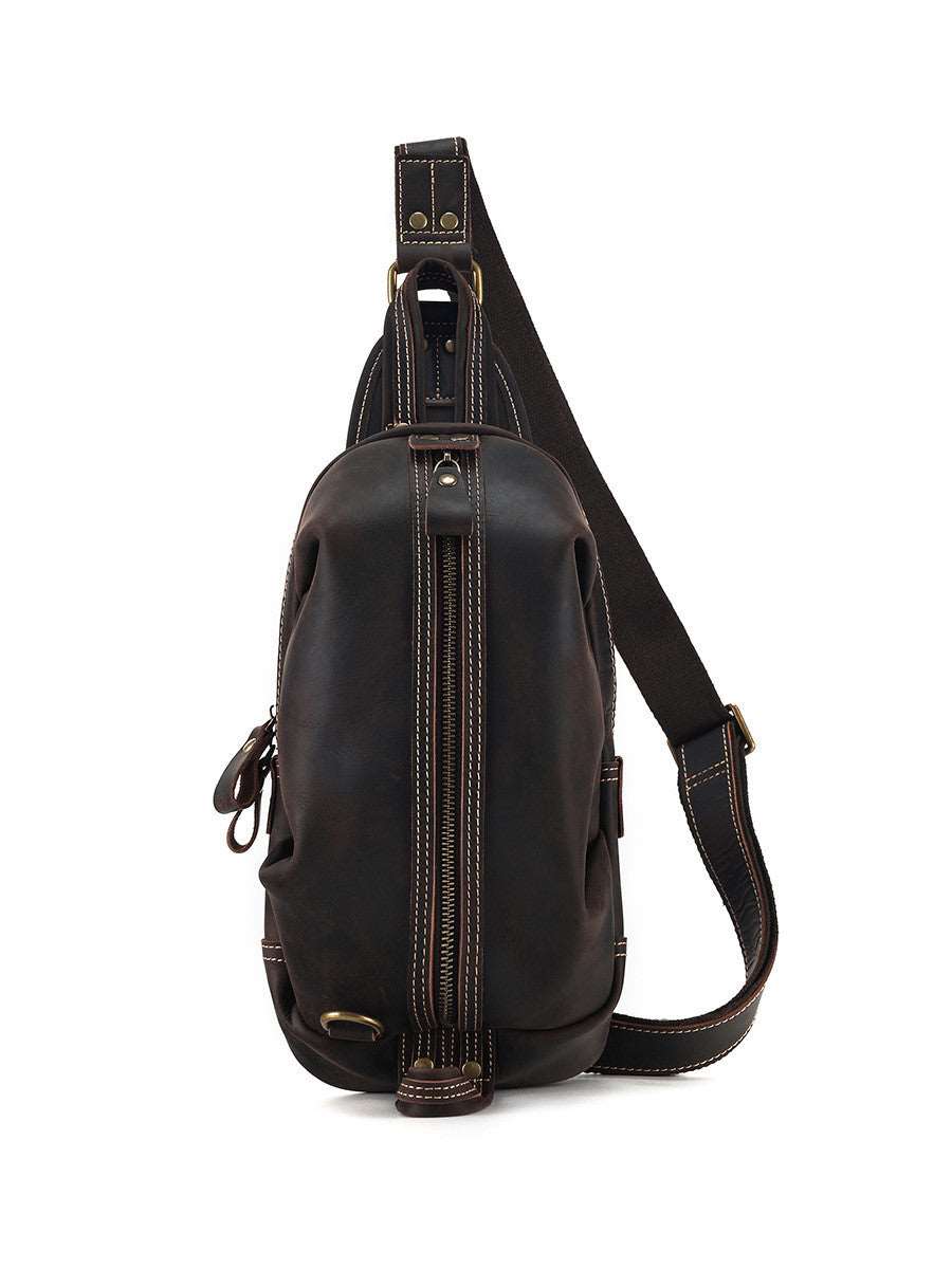 Sophisticated Leather Chest Rig Messenger woyaza