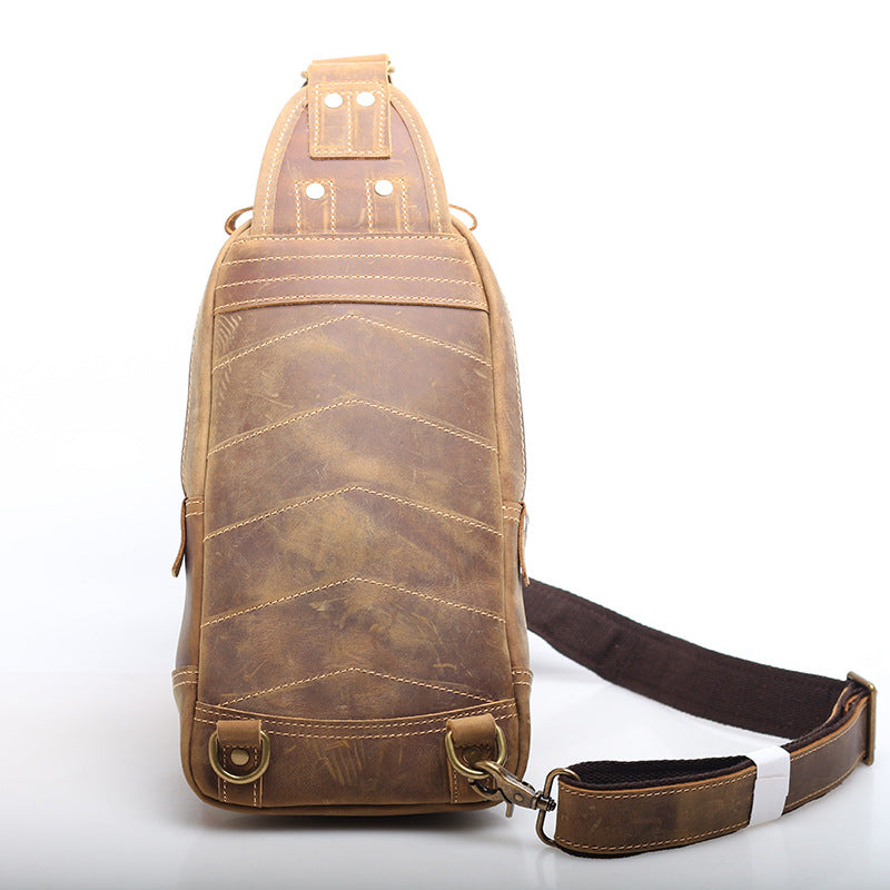 Stylish Leather Chest Harness Bag woyaza