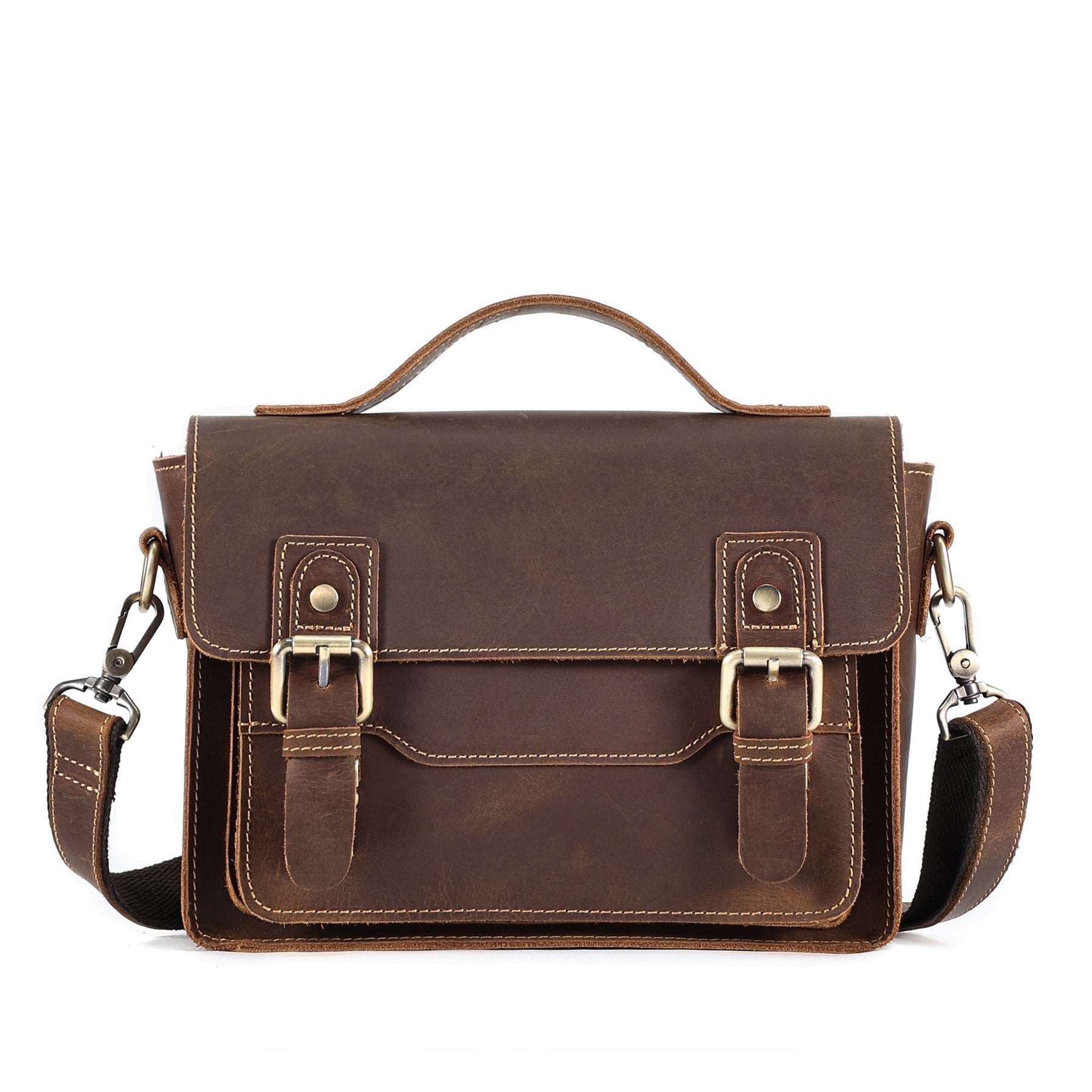 Timeless Leather Messenger Bag for Business woyaza