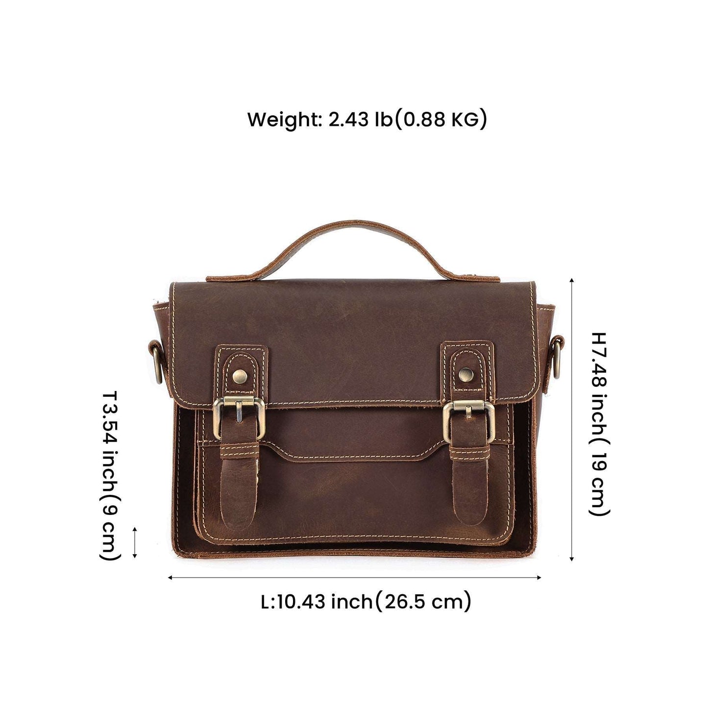 Genuine Leather Work Bag for Professionals woyaza