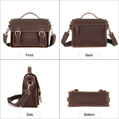 Professional Leather Satchel for Documents woyaza