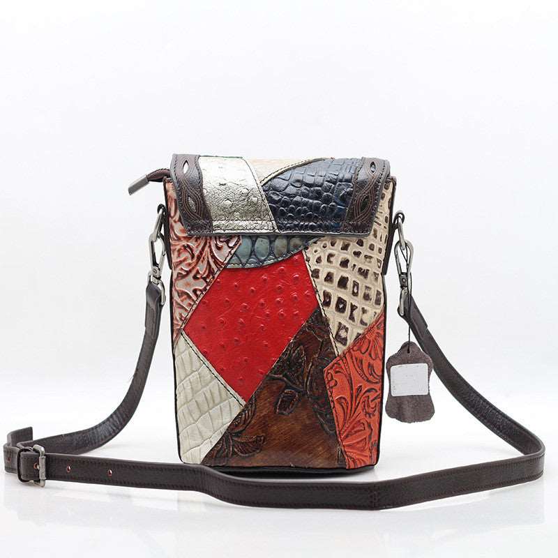 Classic Leather Crossbody Bucket Bag for Ladies Woyaza
