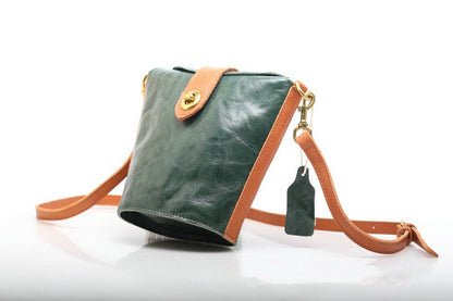 Retro Style Color Block Shoulder Bag woyaza