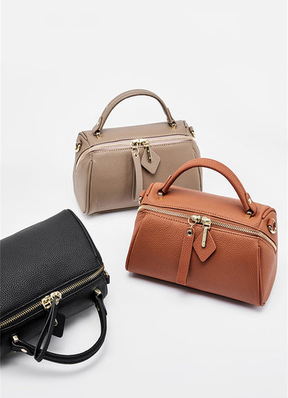 Stylish Ladies Mini Leather Boston Bags for Everyday Use