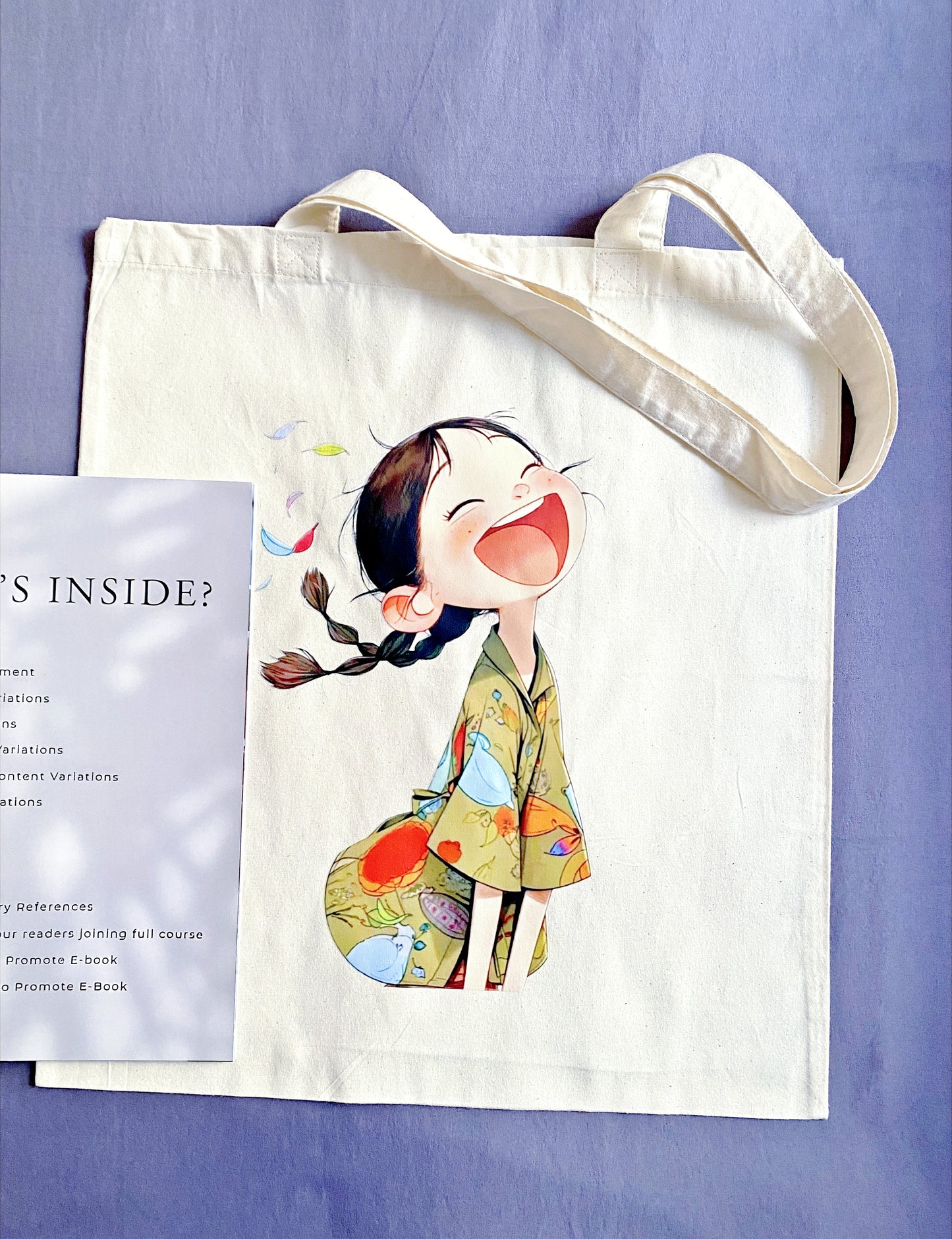 minimalist cotton tote bag for casual city walks and weekends