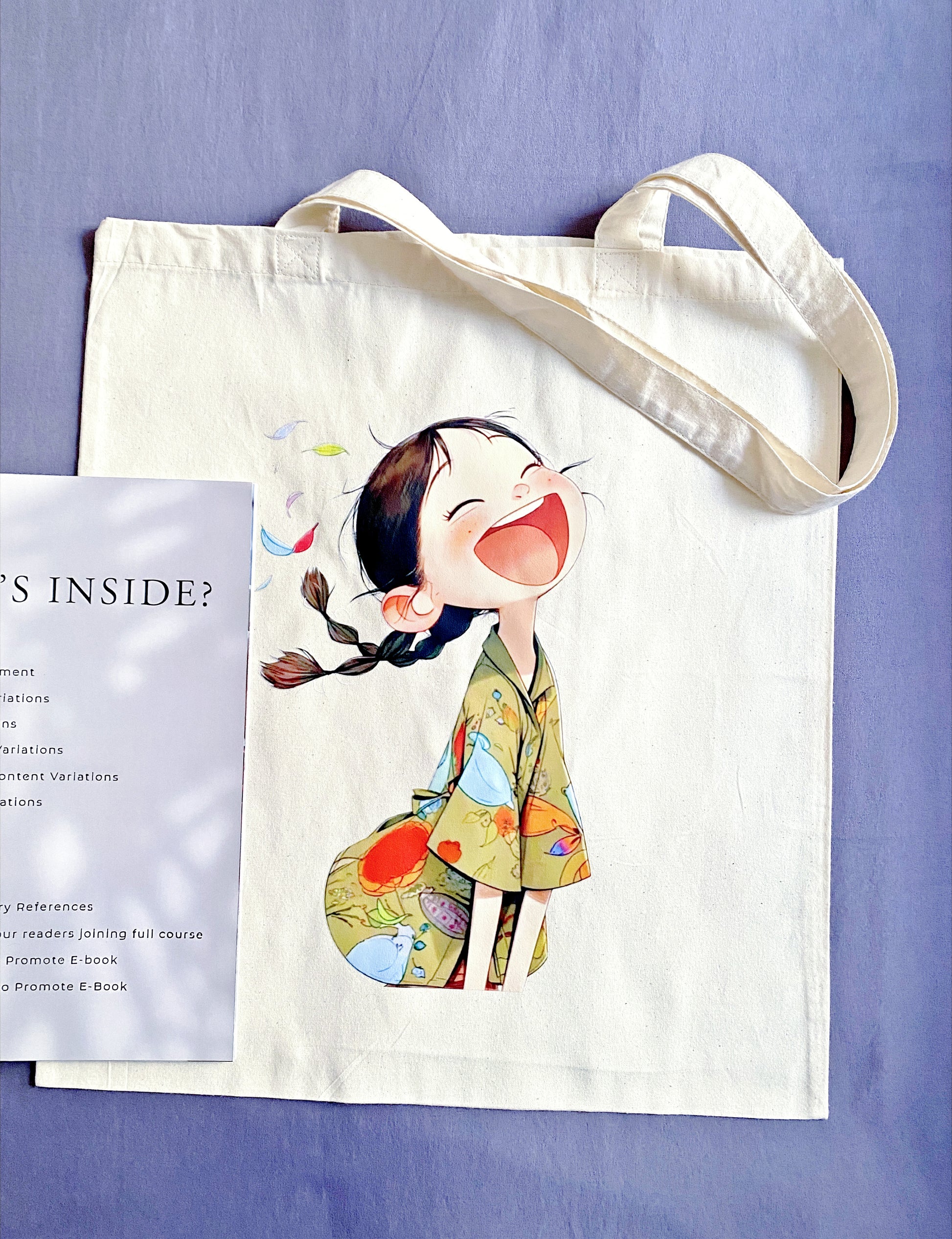 minimalist cotton tote bag for casual city walks and weekends